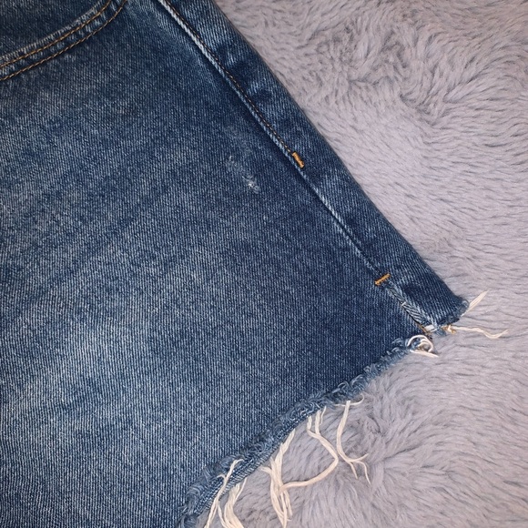 ZARA High Waisted Denim Shorts - Picture 7 of 7